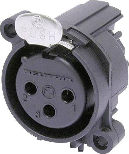 XLR-utični NC3FAAH1 XLR konektor 50 V/AC crna
