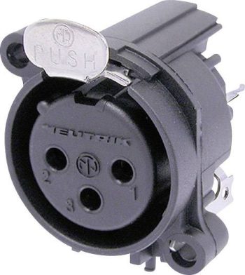 XLR-utični NC3FAAV1 XLR konektor 50 V/AC crna