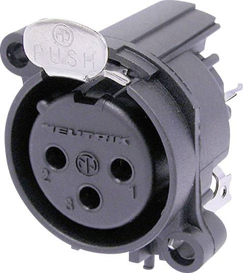 XLR-utični NC3FAAV1 XLR konektor 50 V/AC crna