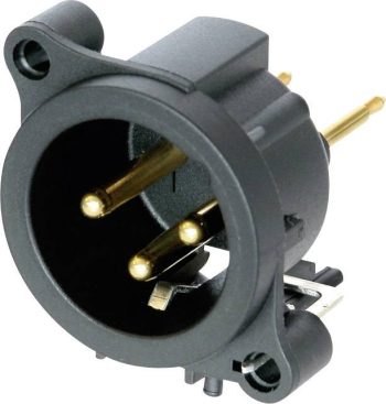XLR-utični NC3MAAV XLR konektor 50 V/AC crna
