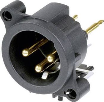 XLR-utični NC3MAV XLR konektor 50 V/AC crna