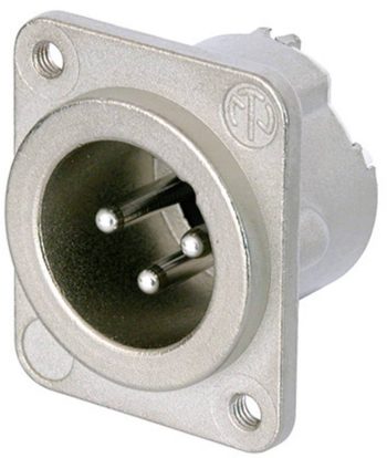 XLR-utični NC3MD-LX-M3 XLR konektor 50 V/AC srebrna
