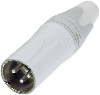XLR-utični NC3MXX-WT XLR konektor 50 V/AC bela ravan