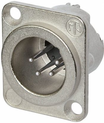 XLR-utični NC4MD-LX XLR konektor 50 V/AC srebrna