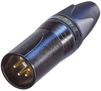 XLR-utični NC4MXX-B XLR konektor 50 V/AC crna RCA