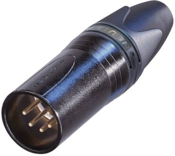 XLR-utični NC5MXX-B XLR konektor 50 V/AC crna ravan