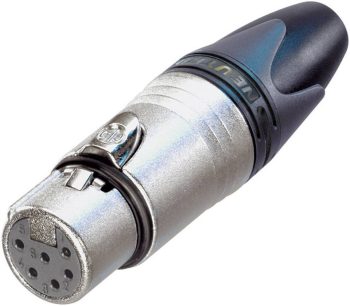XLR-utični NC6FXX XLR konektor 50 V/AC srebrna ravan