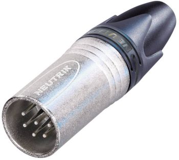 XLR-utični NC6MXX XLR konektor 0 m 50 V/AC srebrna