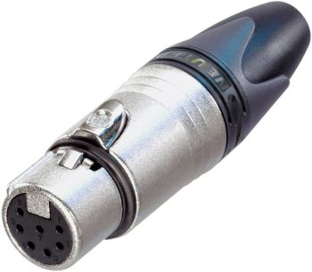XLR-utični NC7FXX XLR konektor 50 V/AC srebrna ravan