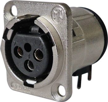 XLR-utični NC3FD-H-0 XLR konektor 50 V/AC srebrna