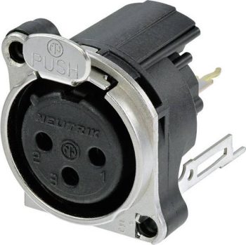 XLR-utični NC3FBV2 XLR konektor 50 V/AC crna