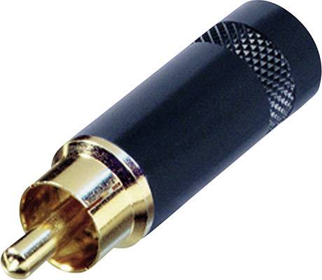 Rean NYS352BG RCA konektor crna ravni muški