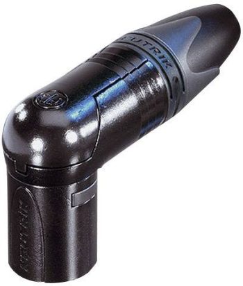 XLR-kablovski NC3MRX-B XLR konektor 50 V/AC crna ugaoni