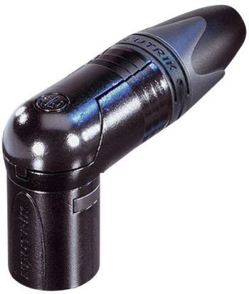 XLR-kablovski NC4MRX-B XLR konektor 50 V/AC crna ugaoni