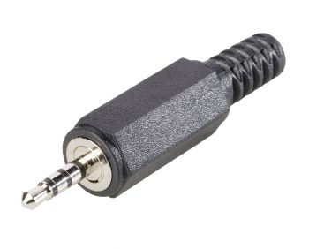 Džek konektor 2,5 mm crna 2, 5 mm 4 730782