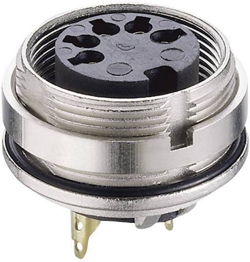 Lumberg okrugli DIN konektor 250 V/AC srebrna 4