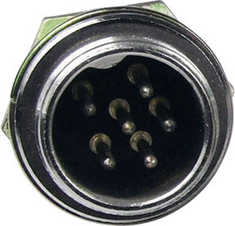 Cliff FC684206 minijaturni okrugli DIN konektor 48 V srebrna