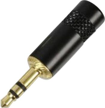 Banana 3/stereo konektor 3,5 mm crna ravan
