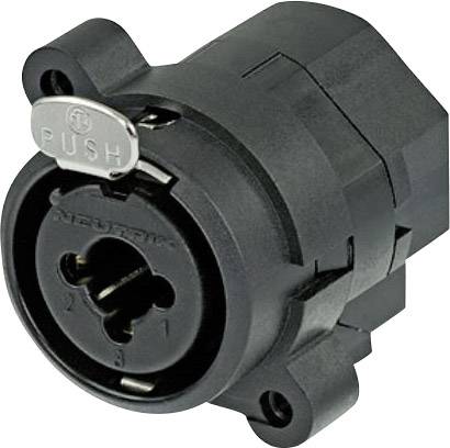 Neutrik NCJ6FI-S XLR konektor crna bez preklopnega kontakta 3