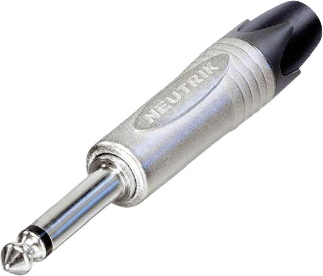 Neutrik NP2X 6,35 mm banana konektor srebrna audio ravan