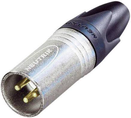Neutrik NC3MXX-EMC XLR konektor 50 V/AC srebrna ravan