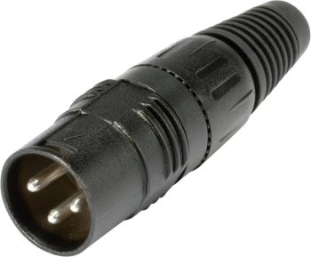 XLR-Adapter HI-X3MT XLR konektor crna DMX terminator 120 Ω