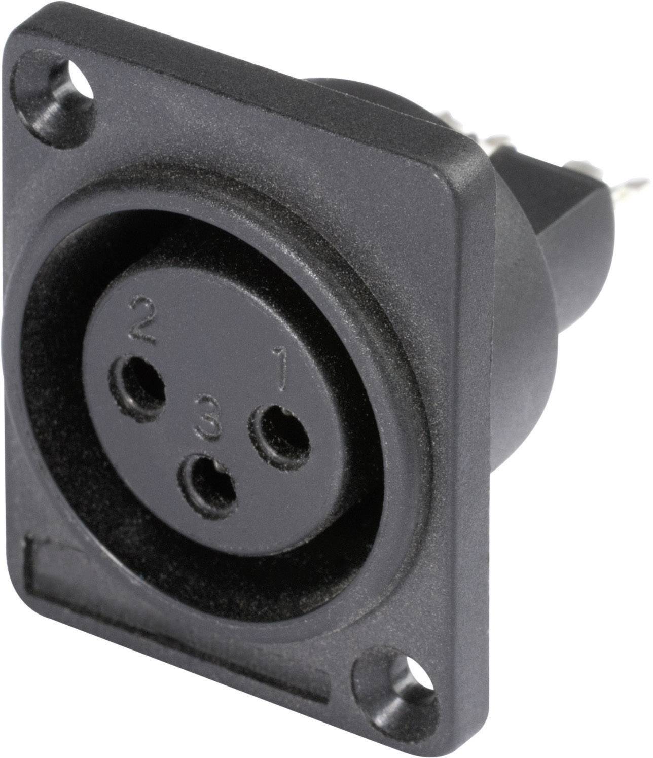 Hicon HI-X3DF-P XLR konektor crna Kućište iz umetne mase