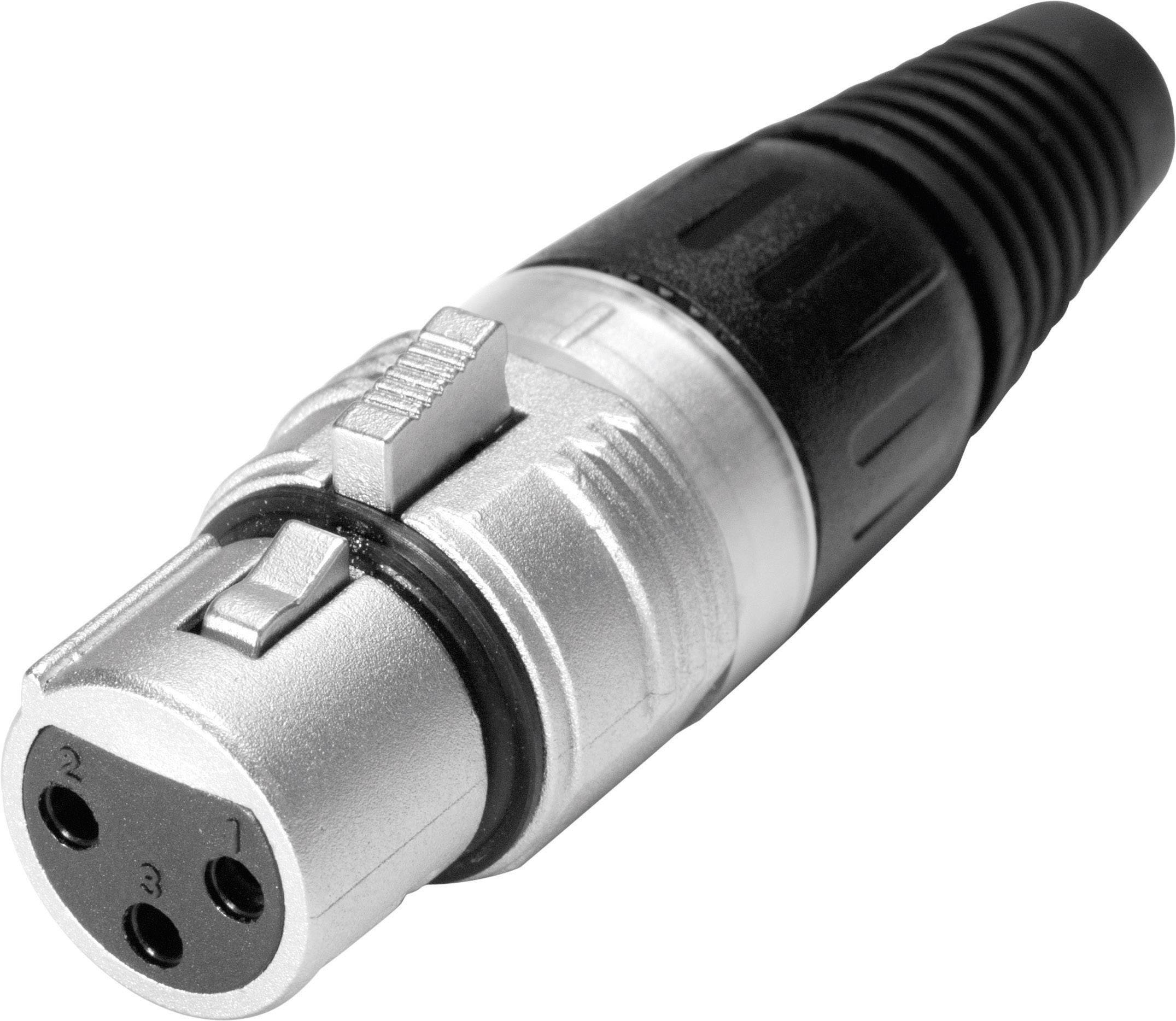 Hicon HI-X3CF XLR konektor srebrna, crna 1 kom