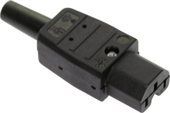 Priključak C15 konektor za grejne uređaje 230 V 10 A crna