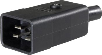 IEC-priključak C20 IEC konektor 230 V 10 A crna