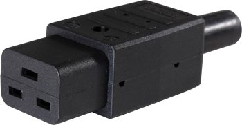 IEC-priključak C19 IEC konektor 230 V 10 A crna