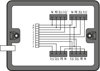 WAGO 899-631/453-000 razvodna kutija 400 V 16 A crna
