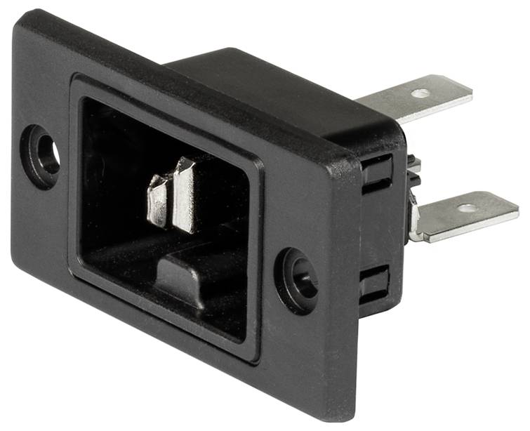 Schurter 3-142-753 IEC konektor 294 6,5 mA crna