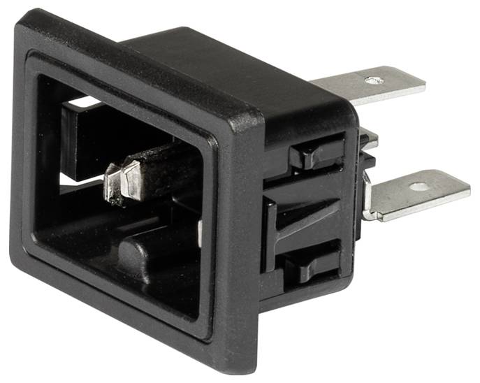 Schurter 3-142-771 IEC konektor 250 10 mA crna