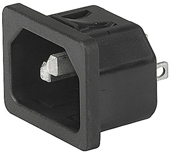 Schurter C14 IEC konektor 250 10 mA crna 3345673