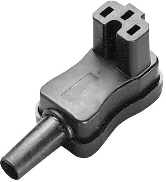 KOTNA SKLOPKA 793/sw ugradni utikač za grejne uređaje 250 V 10 A crna