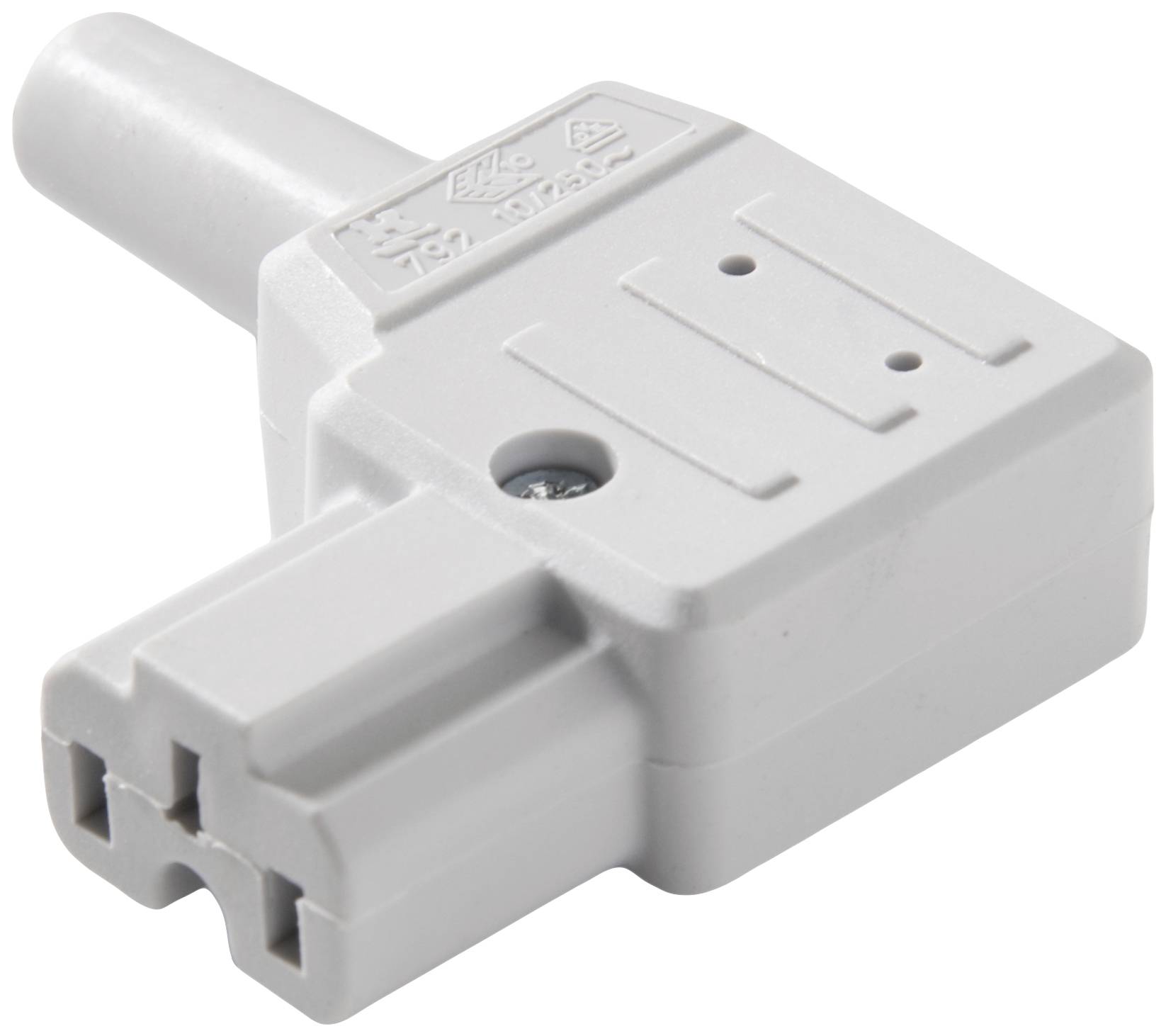 Ugradna 792/gr/C ugradni utikač za grejne uređaje 250 V 10 A siva