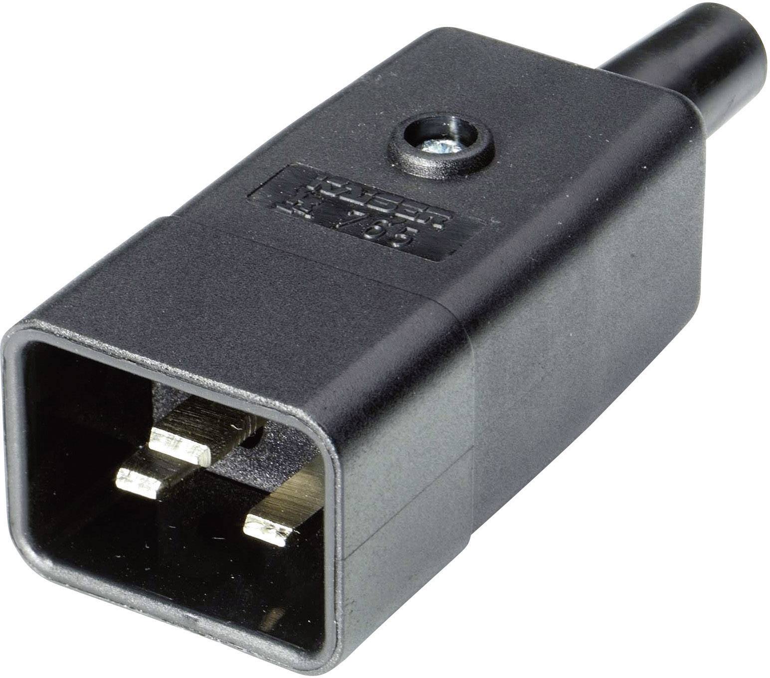 IEC-utikač Kaiser 765/sw/C IEC konektor 250 V 16 A crna