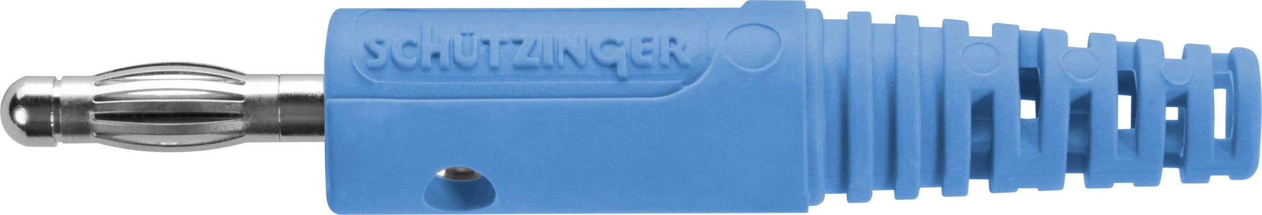 Schützinger DI FK 8 S Ni / BL lamelni utikač, Ø4mm, plava, 30V/AC, 60V/DC, 32A, vijčani priključak