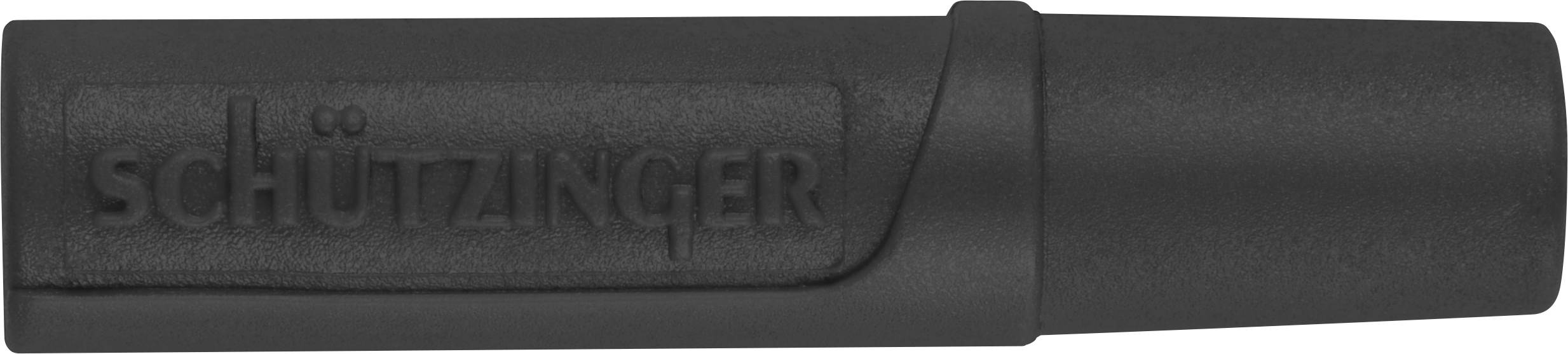 Schützinger DI KU 02 L Ni / SW ženski konektor, Ø2mm, crna, 30V/AC, 60V/DC, 10A, lemni priključak