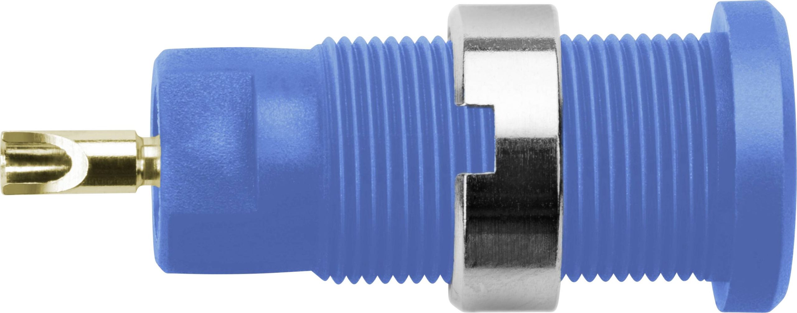 Schützinger DI SEB 3400 Au / BL sigurnosna ugradna utičnica, Ø2mm, plava, 600V, 10A