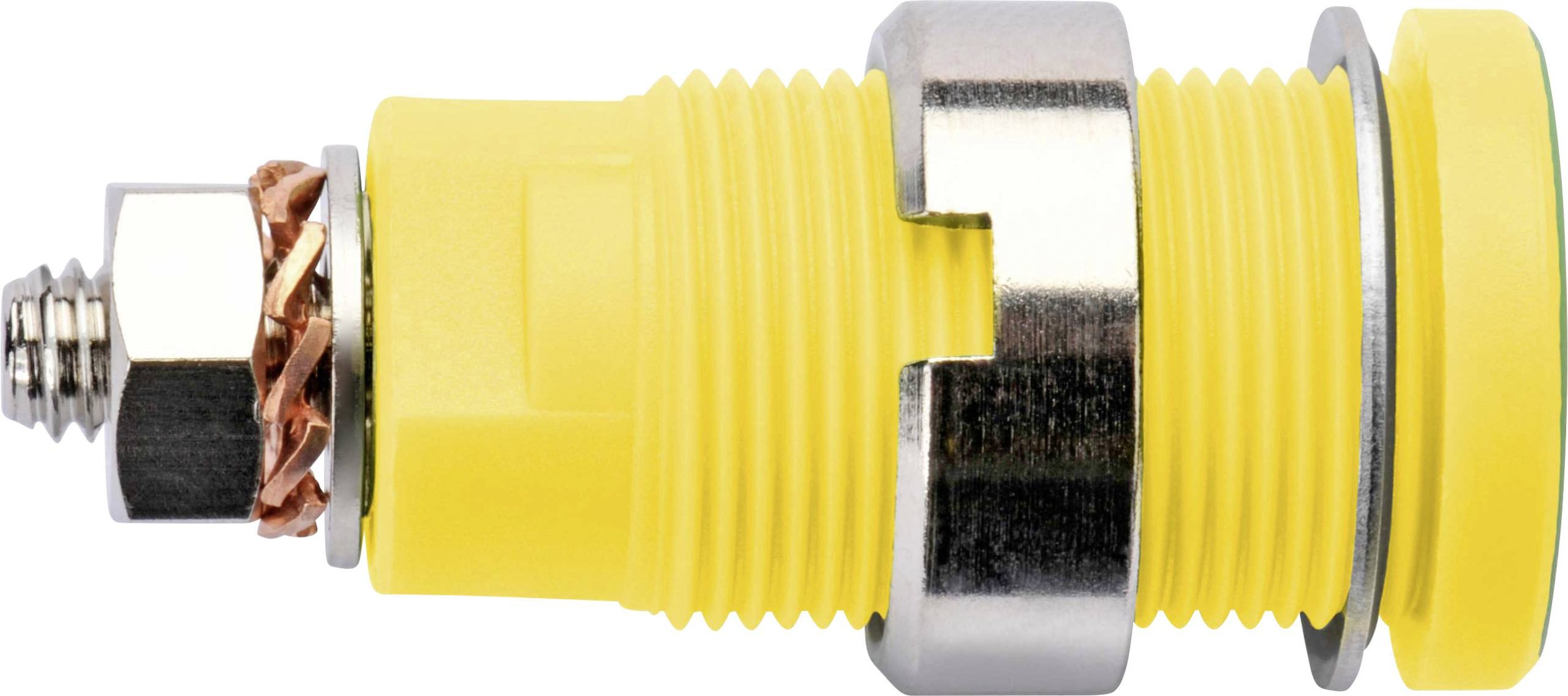 Schützinger DI SEB 6445 Ni / GNGE sigurnosna ugradna utičnica, Ø4mm, zeleno-žuta, 1000V, 32A