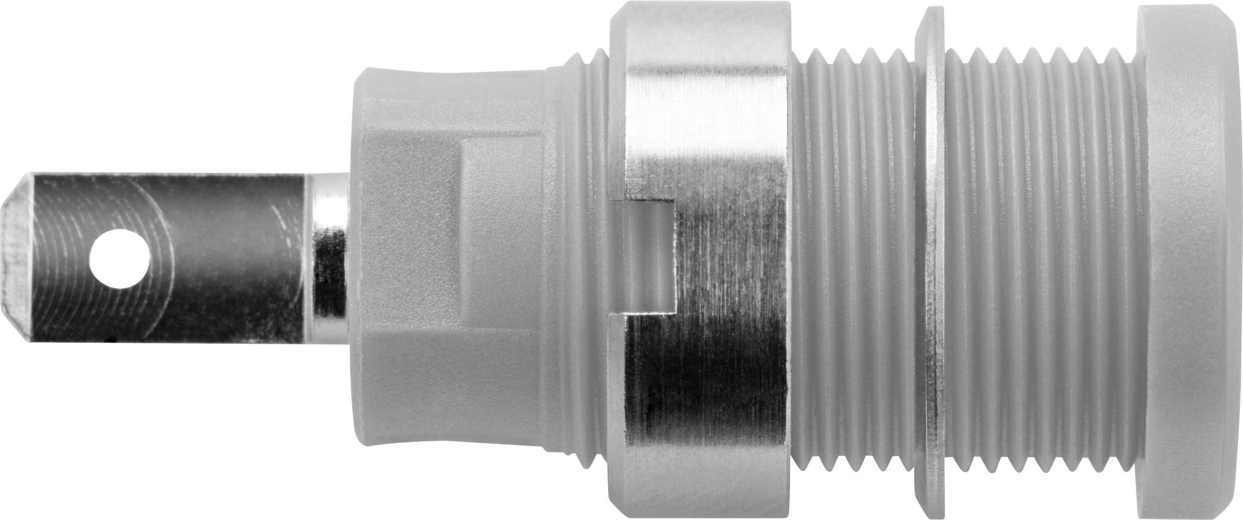 Schützinger DI SEB 6450 Ni / GR sigurnosna ugradna utičnica, Ø4mm, siva, 1000V, 24A