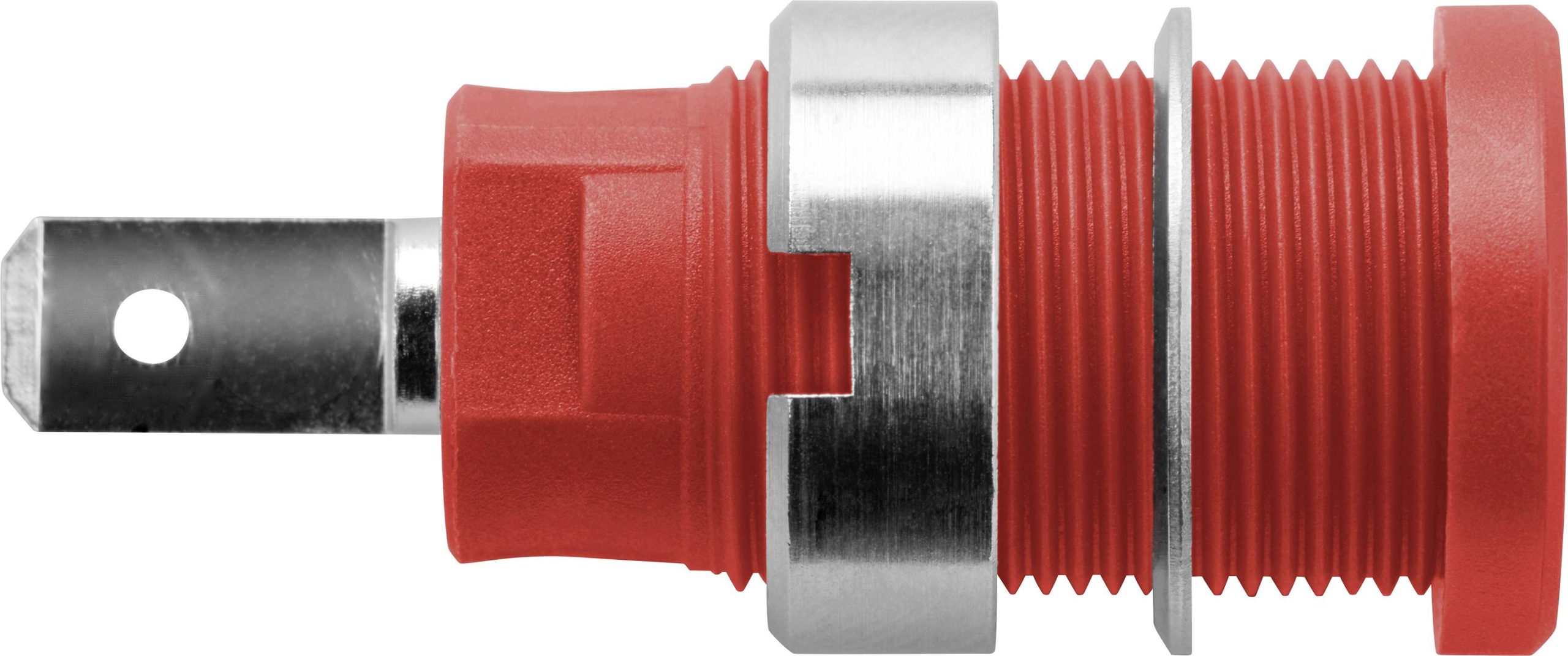 Schützinger DI SEB 7077 Ni / RT sigurnosna ugradna utičnica, Ø4mm, crvena, 1000V, 24A