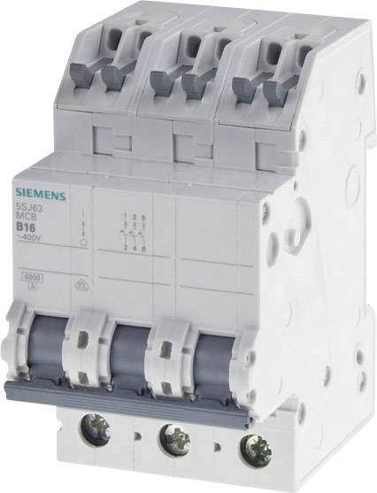 Siemens 5SJ63137KS automatski osigurac 3-polni C 13 A 400V 6 kA bezvijcane kleme