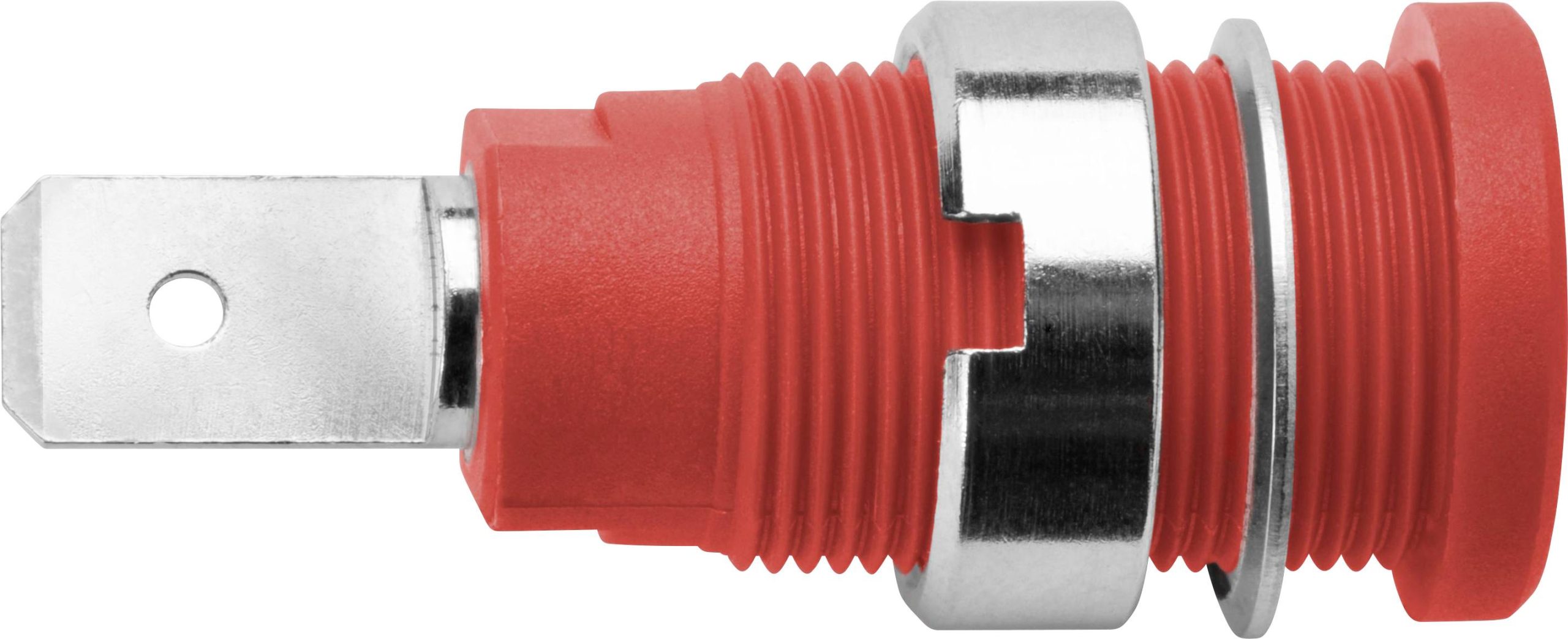Schützinger DI SEB 7080 Ni / RT sigurnosna ugradna utičnica, Ø4mm, crvena, 1000V, 24A