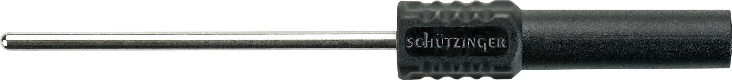 Schützinger LB 4-2 S Ni / 40 / SW laboratorijska banana utičnica, Ø4mm, crna, 1000V, 20A