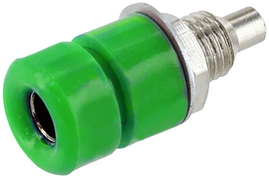 Econ connect TB40GN laboratorijska banana utičnica, ugradna, Ø4mm, zelena, 60V, 24A