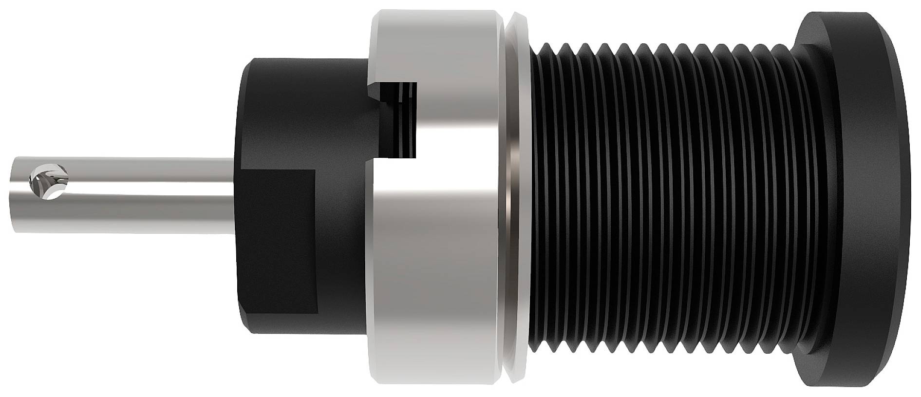 Schützinger DI SEB 6525 Ni / SW sigurnosna ugradna utičnica, Ø4mm, crna, 1000V, 10A