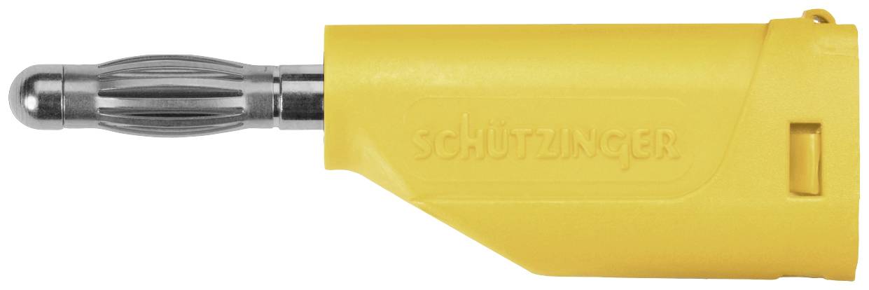 Schützinger DI FK 15 S Ni / GE lamelni utikač, Ø4mm, žuta, 30V/AC, 60V/DC, vijčani priključak